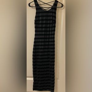 Small cross cross back midi dress.